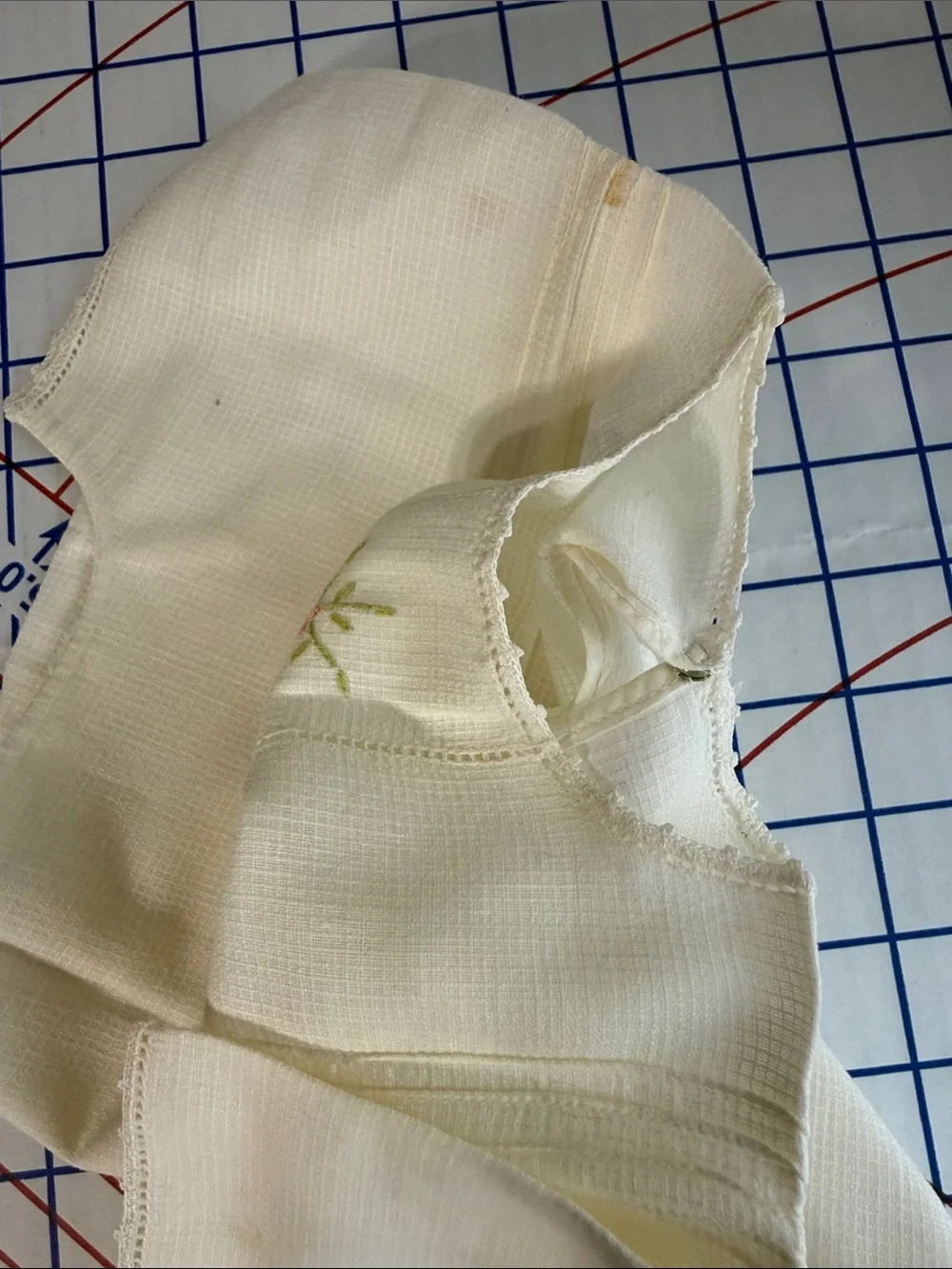Antique c1920s Handmade Baby Shirt Hand Embroidery Pintucks Heirloom Sewing